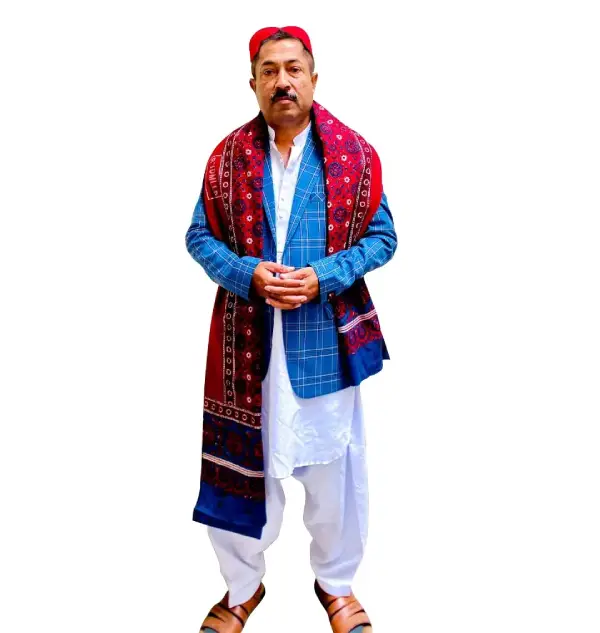 ajrak sindhi put on by a seller
